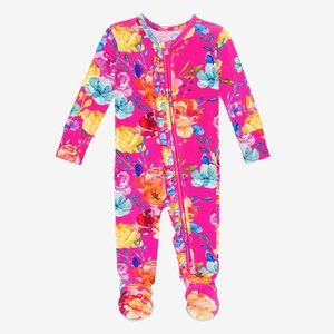 Posh Peanut Aminatu Footie Ruffled Zippered One Piece 9-12 Months Brand New